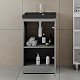 Style Line Мебель для ванной с кварцевой раковиной антрацит Батлер 50 серая Люкс антискрейтч Plus – фотография-22
